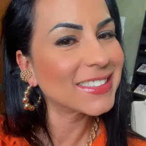 Brinco de Argola fio Bolas 45mm x 7mm - tarraxa