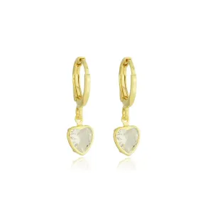 Brinco de Clik Pingente de Coração 8mm