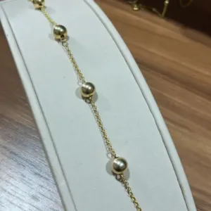Pulseira de Bola com 8mm 18cm