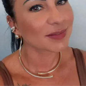 Choker Aro duas gotas
