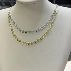 Choker estrelas - Banhado a Ouro