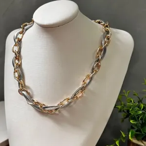 Colar entrelaçado mix de banhos