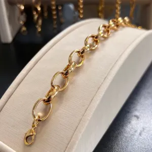 Pulseira de Elos - Banho de Ouro