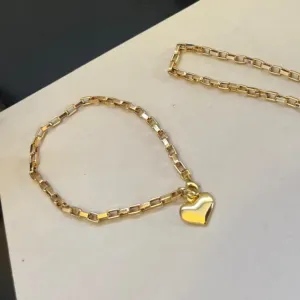 Pulseira de Elos Cartier com Coração
