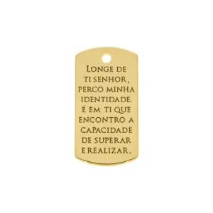 Pingente Retangular Longe do Senhor....
