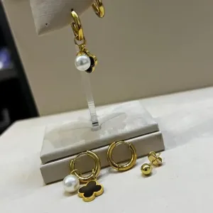 Trio de Argolas - Aço Inox Dourado