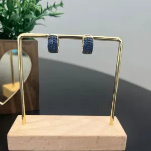 Brinco em Clik Cravejado em zircônias com 10mm