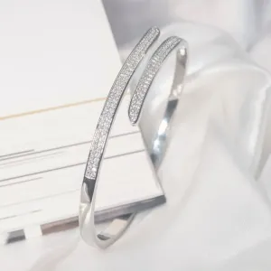 Bracelete Cravejado duas pontas - Abertura Meio