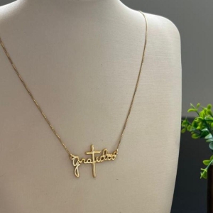 Colar Veneziana Gratidão