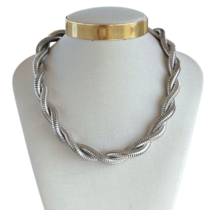 Colar Malha Torcida - Aço inox