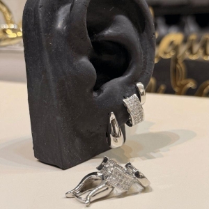 Trio brinco Clik - Banho de Ouro