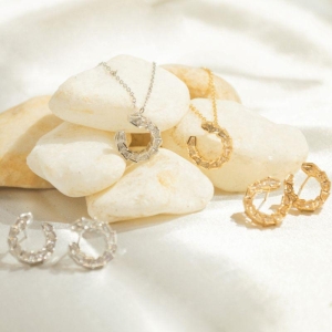 Conjunto Arco Cravejado Baguetes - Banho de Rodio