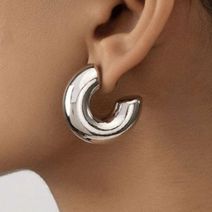 Brinco Tubolar 39mm - Aço Inox