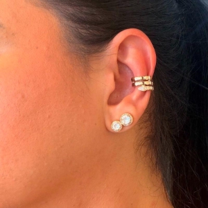 Piercing cravejado Cobra