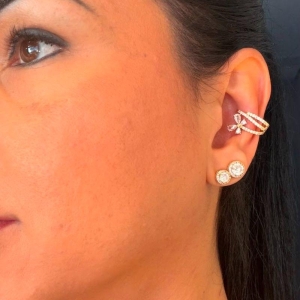 Piercing Fake cravejado Flor