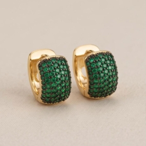 Brinco de Argola Clik 18mm - Verde