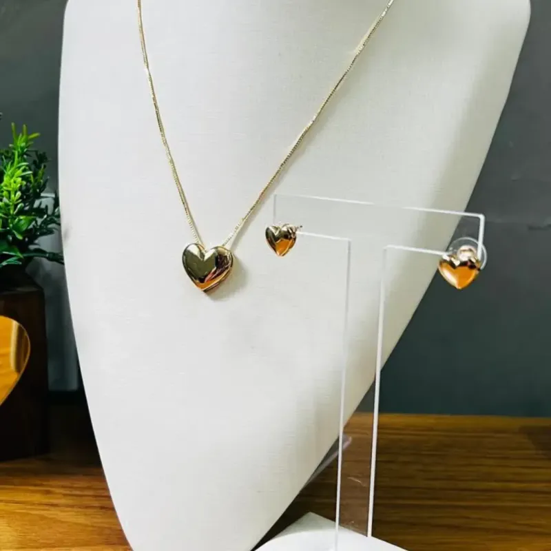Conjunto de coração liso