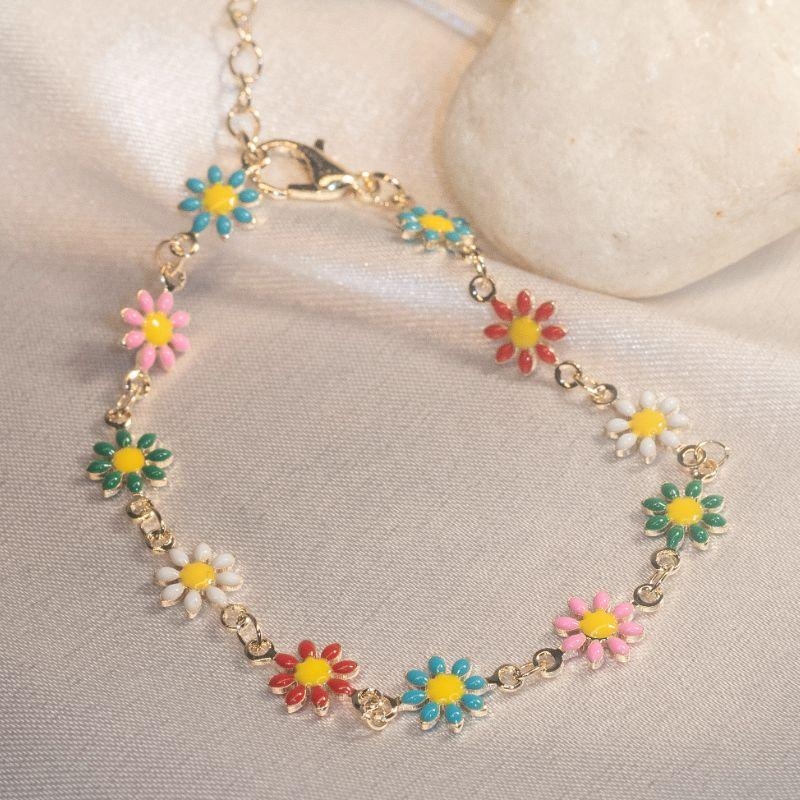 Pulseira Margarida Colorida