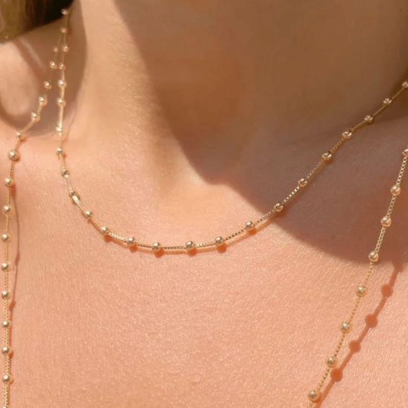 Choker Fio Bolinha 45cm