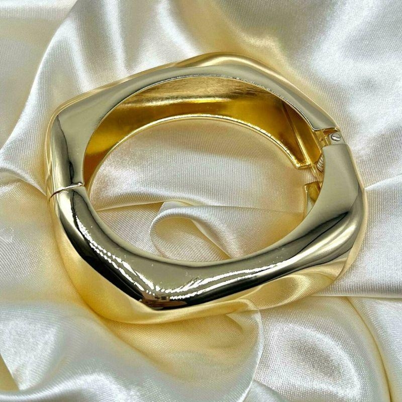 Bracelete Quadrado Pontas - Banho de Ouro