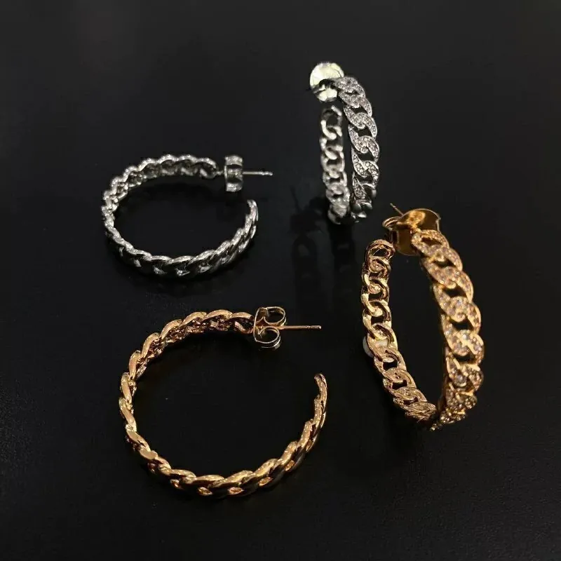 Brinco de Argola Cartier Cravejada - tarraxa