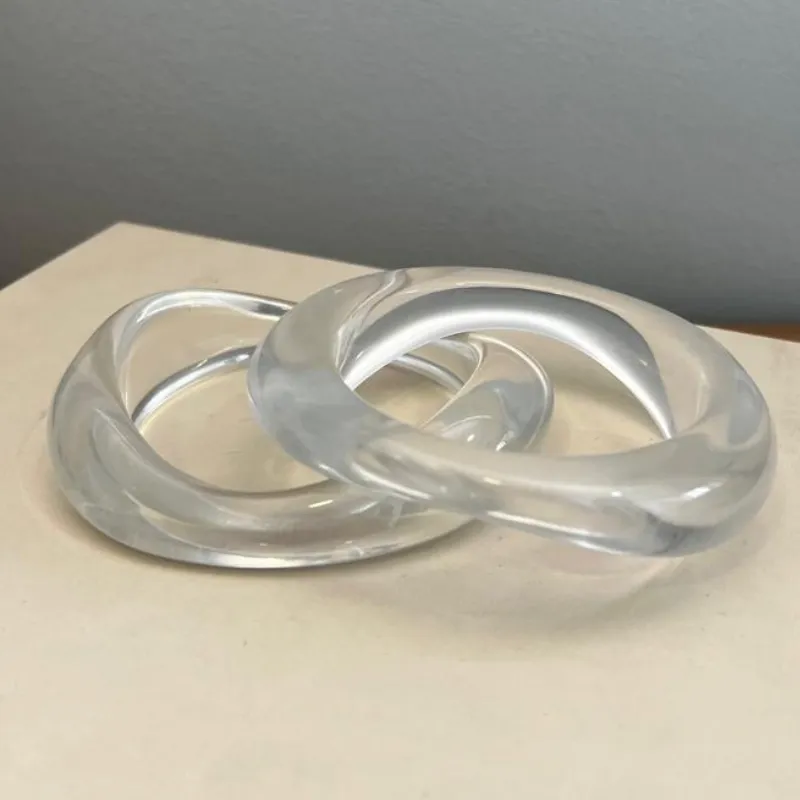 Bracelete Ondulado em acrílico