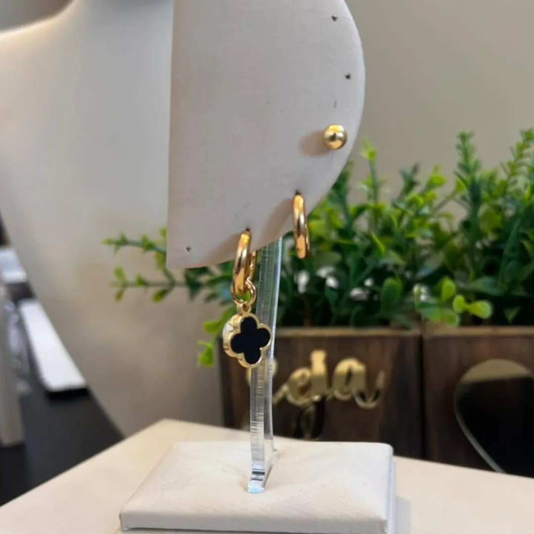 Trio de Argolas - Aço Inox Dourado