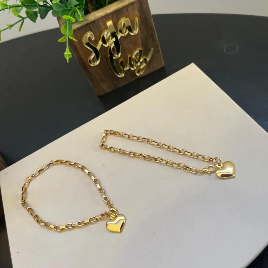 Pulseira de Elos Cartier com Coração