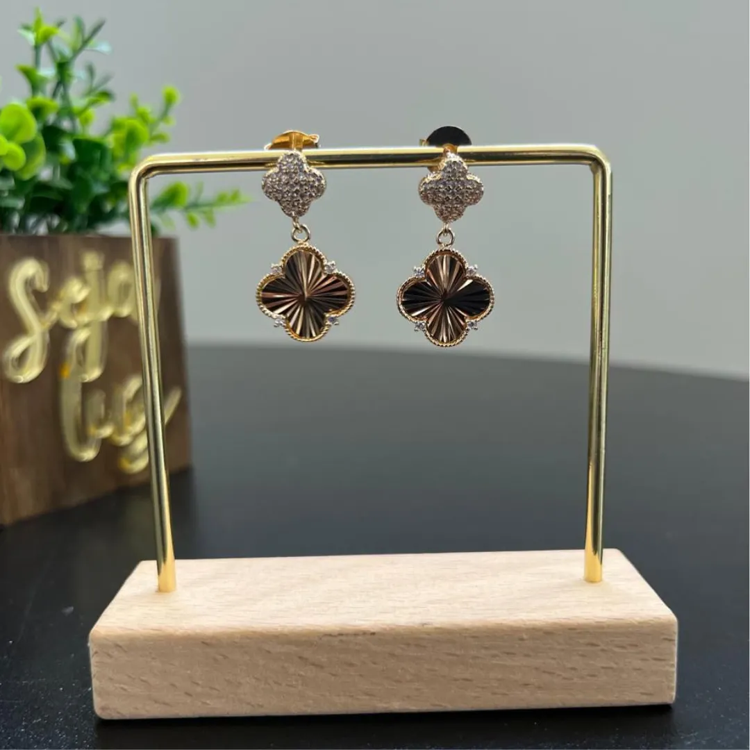 Brinco de Trevo Inspiração - Banhado a Ouro