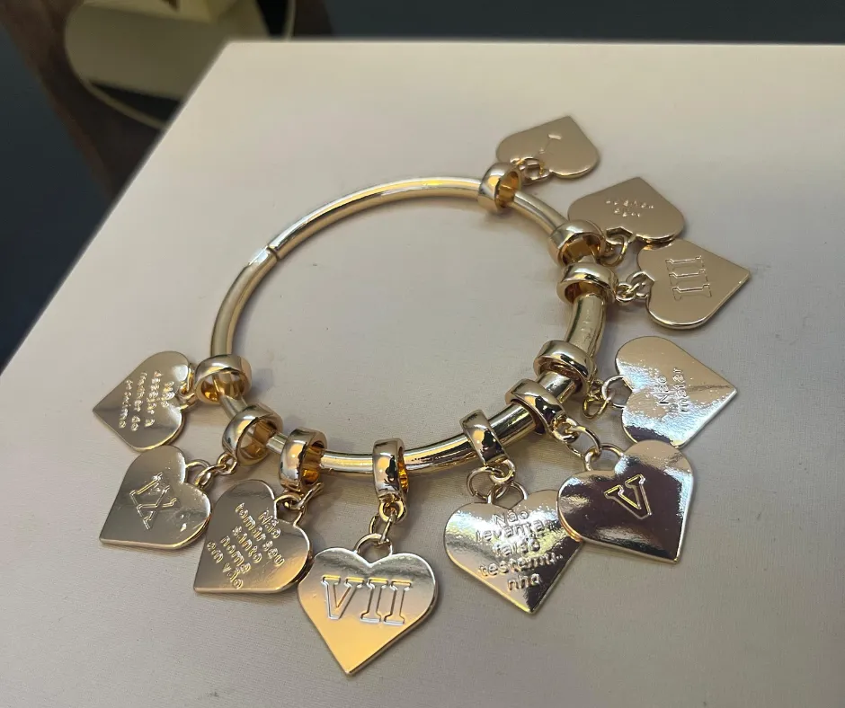 Bracelete 10mandamentos - Banhado a Ouro