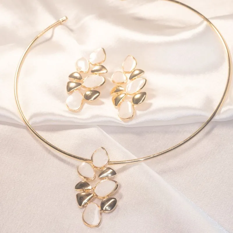 Conjunto Madre Perola Aro