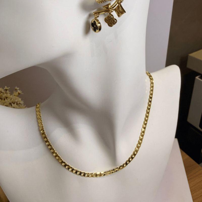 Choker Elos Grumet 4mm - Banho de Ouro